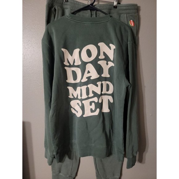 Zytec Green Sweat Suit Set Size L Monday Mindset Independent Trading Company CO - Picture 2 of 8
